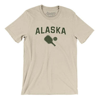 Alaska Pickleball Men/Unisex T-Shirt-Soft Cream-Allegiant Goods Co. Vintage Sports Apparel
