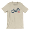 Atlanta Vintage Script Men/Unisex T-Shirt-Soft Cream-Allegiant Goods Co. Vintage Sports Apparel