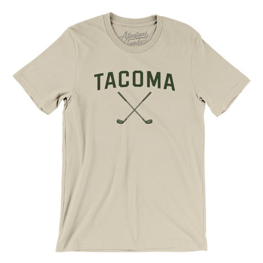 Tacoma Golf Men/Unisex T-Shirt-Soft Cream-Allegiant Goods Co. Vintage Sports Apparel