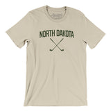 North Dakota Golf Men/Unisex T-Shirt-Soft Cream-Allegiant Goods Co. Vintage Sports Apparel