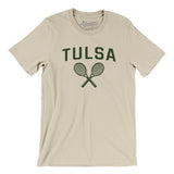 Tulsa Tennis Men/Unisex T-Shirt-Soft Cream-Allegiant Goods Co. Vintage Sports Apparel