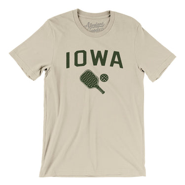 Iowa Pickleball Men/Unisex T-Shirt-Soft Cream-Allegiant Goods Co. Vintage Sports Apparel
