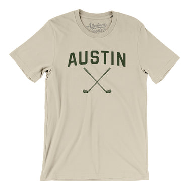 Austin Golf Men/Unisex T-Shirt-Soft Cream-Allegiant Goods Co. Vintage Sports Apparel