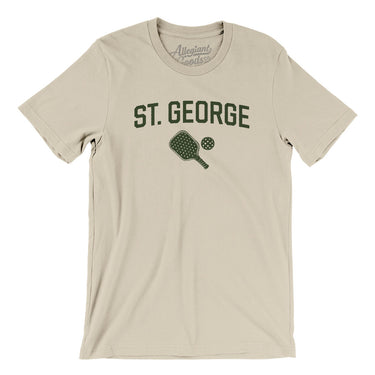 St. George Pickleball Men/Unisex T-Shirt-Soft Cream-Allegiant Goods Co. Vintage Sports Apparel