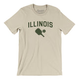 Illinois Pickleball Men/Unisex T-Shirt-Soft Cream-Allegiant Goods Co. Vintage Sports Apparel
