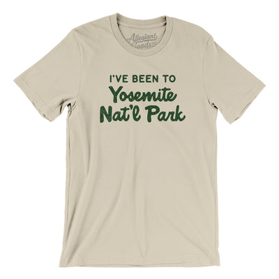 I've Been To Yosemite National Park Men/Unisex T-Shirt-Soft Cream-Allegiant Goods Co. Vintage Sports Apparel