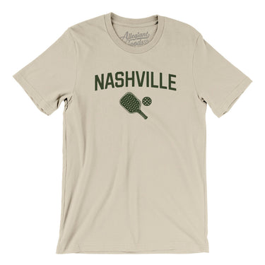 Nashville Pickleball Men/Unisex T-Shirt-Soft Cream-Allegiant Goods Co. Vintage Sports Apparel