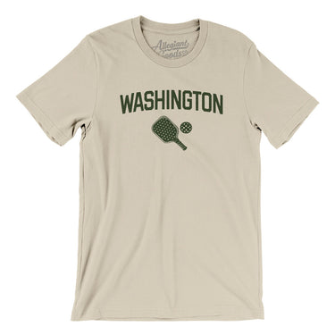 Washington Pickleball Men/Unisex T-Shirt-Soft Cream-Allegiant Goods Co. Vintage Sports Apparel