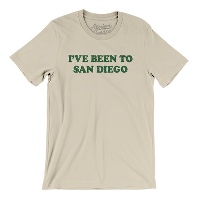 I've Been To San Diego Men/Unisex T-Shirt-Soft Cream-Allegiant Goods Co. Vintage Sports Apparel