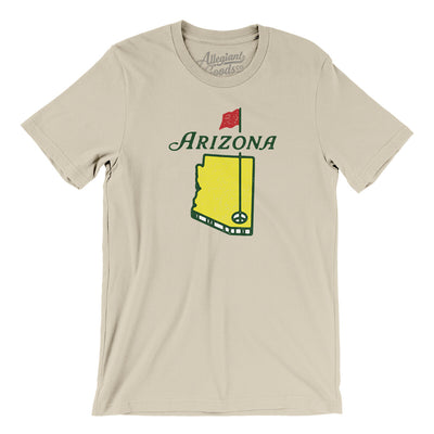 Arizona Golf Men/Unisex T-Shirt-Soft Cream-Allegiant Goods Co. Vintage Sports Apparel