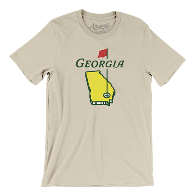 Georgia Golf Men/Unisex T-Shirt-Soft Cream-Allegiant Goods Co. Vintage Sports Apparel