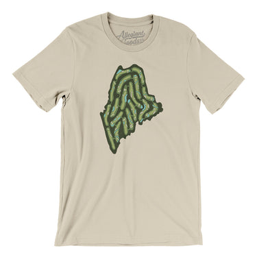 Maine Golf Course Men/Unisex T-Shirt-Soft Cream-Allegiant Goods Co. Vintage Sports Apparel
