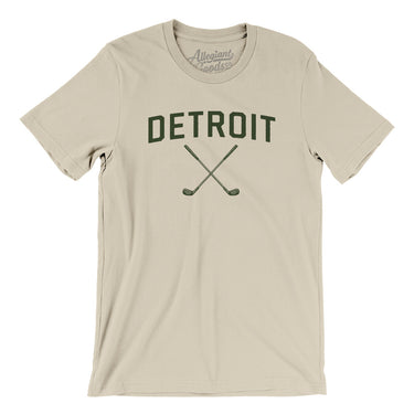 Detroit Golf Men/Unisex T-Shirt-Soft Cream-Allegiant Goods Co. Vintage Sports Apparel