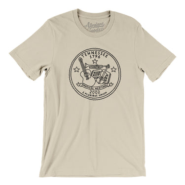 Tennessee State Quarter Men/Unisex T-Shirt-Allegiant Goods Co. Vintage Sports Apparel