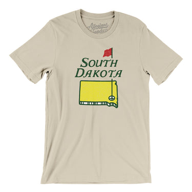 South Dakota Golf Men/Unisex T-Shirt-Soft Cream-Allegiant Goods Co. Vintage Sports Apparel