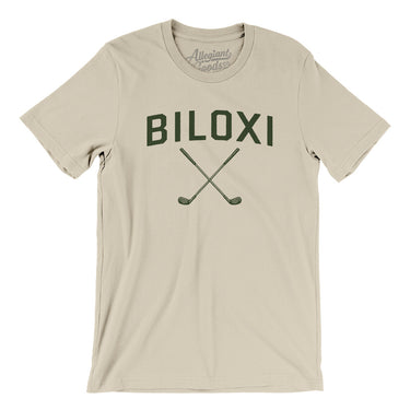 Biloxi Golf Men/Unisex T-Shirt-Soft Cream-Allegiant Goods Co. Vintage Sports Apparel