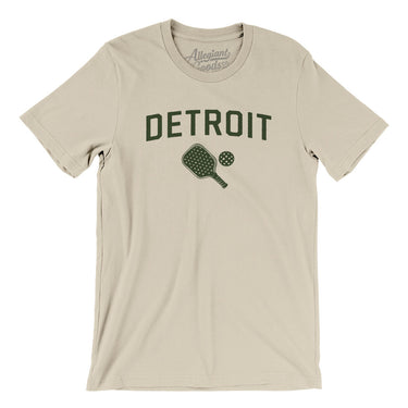 Detroit Pickleball Men/Unisex T-Shirt-Soft Cream-Allegiant Goods Co. Vintage Sports Apparel