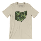Ohio Golf Course Map Men/Unisex T-Shirt-Soft Cream-Allegiant Goods Co. Vintage Sports Apparel