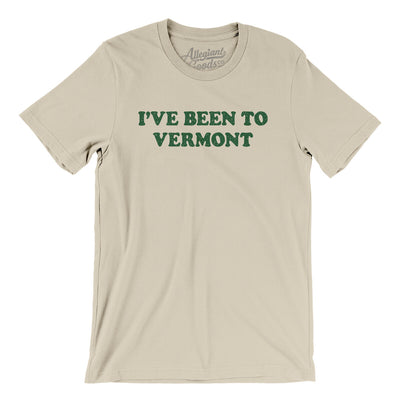I've Been To Vermont Men/Unisex T-Shirt-Soft Cream-Allegiant Goods Co. Vintage Sports Apparel