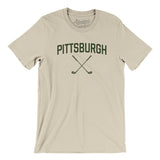 Pittsburgh Golf Men/Unisex T-Shirt-Soft Cream-Allegiant Goods Co. Vintage Sports Apparel