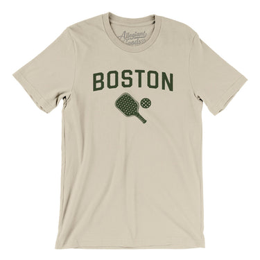 Boston Pickleball Men/Unisex T-Shirt-Soft Cream-Allegiant Goods Co. Vintage Sports Apparel
