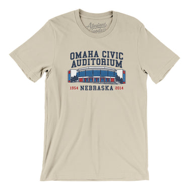 Omaha Civic Auditorium Men/Unisex T-Shirt-Allegiant Goods Co. Vintage Sports Apparel