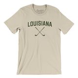 Louisiana Golf Men/Unisex T-Shirt-Soft Cream-Allegiant Goods Co. Vintage Sports Apparel