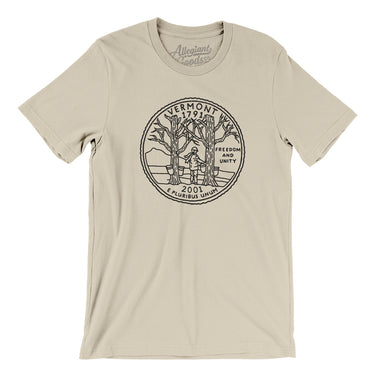 Vermont State Quarter Men/Unisex T-Shirt-Allegiant Goods Co. Vintage Sports Apparel