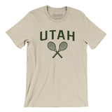 Utah Tennis Men/Unisex T-Shirt-Soft Cream-Allegiant Goods Co. Vintage Sports Apparel