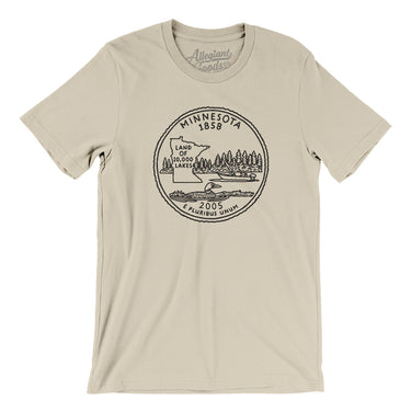 Minnesota State Quarter Men/Unisex T-Shirt-Allegiant Goods Co. Vintage Sports Apparel