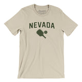 Nevada Pickleball Men/Unisex T-Shirt-Soft Cream-Allegiant Goods Co. Vintage Sports Apparel