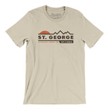 St. George Mountain Sunset Men/Unisex T-Shirt-Soft Cream-Allegiant Goods Co. Vintage Sports Apparel