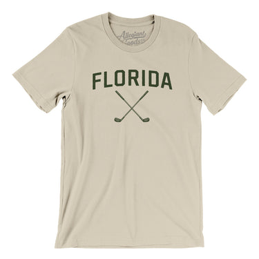 Florida Golf Men/Unisex T-Shirt-Soft Cream-Allegiant Goods Co. Vintage Sports Apparel