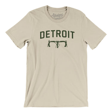 Detroit Cycling Men/Unisex T-Shirt-Soft Cream-Allegiant Goods Co. Vintage Sports Apparel