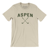 Aspen Golf Men/Unisex T-Shirt-Soft Cream-Allegiant Goods Co. Vintage Sports Apparel