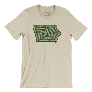 Iowa Golf Course Men/Unisex T-Shirt-Soft Cream-Allegiant Goods Co. Vintage Sports Apparel