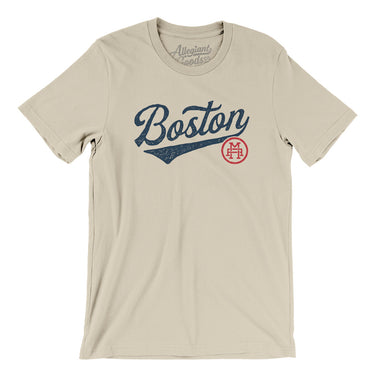 Boston Vintage Script Men/Unisex T-Shirt-Allegiant Goods Co. Vintage Sports Apparel