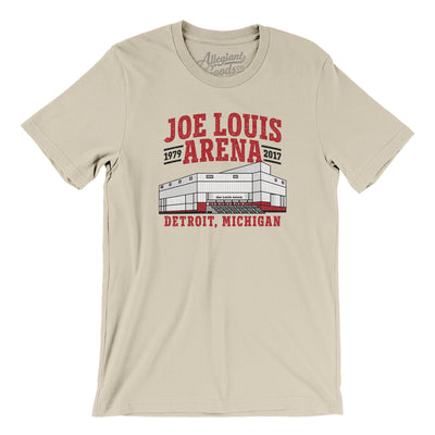 Joe Louis Arena Men/Unisex T-Shirt-Soft Cream-Allegiant Goods Co. Vintage Sports Apparel