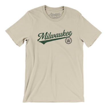 Milwaukee Vintage Script Men/Unisex T-Shirt-Allegiant Goods Co. Vintage Sports Apparel