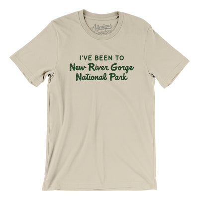 I've Been To New River Gorge National Park Men/Unisex T-Shirt-Soft Cream-Allegiant Goods Co. Vintage Sports Apparel