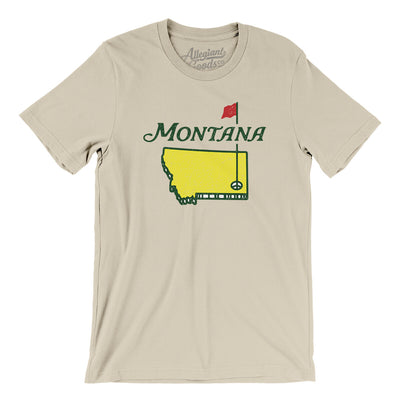 Montana Golf Men/Unisex T-Shirt-Soft Cream-Allegiant Goods Co. Vintage Sports Apparel