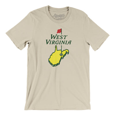 West Virginia Golf Men/Unisex T-Shirt-Soft Cream-Allegiant Goods Co. Vintage Sports Apparel