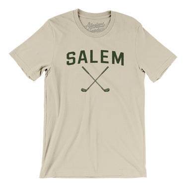 Salem Golf Men/Unisex T-Shirt-Soft Cream-Allegiant Goods Co. Vintage Sports Apparel