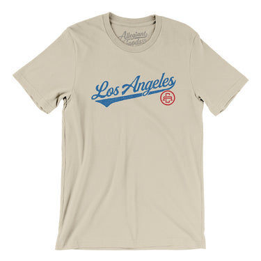 Los Angeles Vintage Script Men/Unisex T-Shirt-Allegiant Goods Co. Vintage Sports Apparel