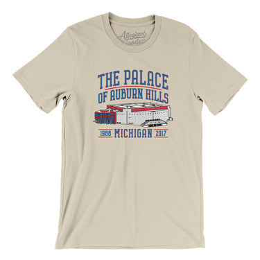 The Palace Of Auburn Hills Men/Unisex T-Shirt-Allegiant Goods Co. Vintage Sports Apparel