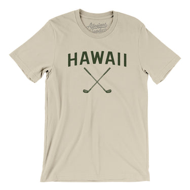 Hawaii Golf Men/Unisex T-Shirt-Soft Cream-Allegiant Goods Co. Vintage Sports Apparel