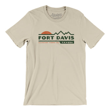 Fort Davis Mountain Sunset Men/Unisex T-Shirt-Soft Cream-Allegiant Goods Co. Vintage Sports Apparel