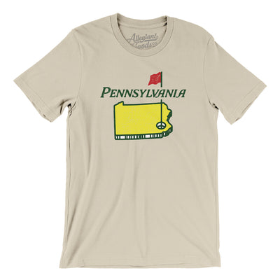 Pennsylvania Golf Men/Unisex T-Shirt-Soft Cream-Allegiant Goods Co. Vintage Sports Apparel