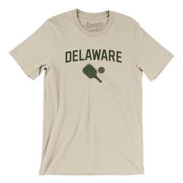 Delaware Pickleball Men/Unisex T-Shirt-Soft Cream-Allegiant Goods Co. Vintage Sports Apparel