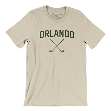 Orlando Golf Men/Unisex T-Shirt-Soft Cream-Allegiant Goods Co. Vintage Sports Apparel